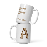 Initial Mug - A- "remarkably & wondrously made"