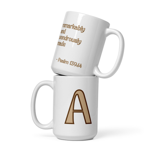 Initial Mug - A- "remarkably & wondrously made"