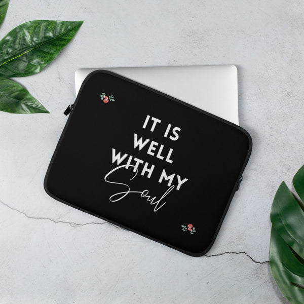 "It Is Well With My Soul" Laptop Sleeve