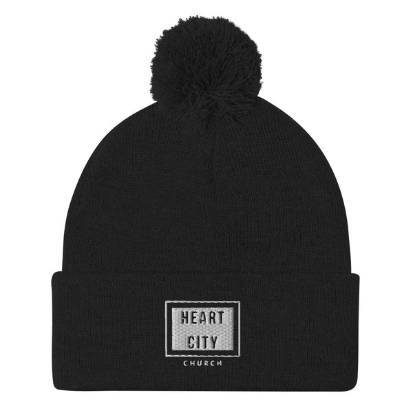 Heart City Pom-Pom Beanie