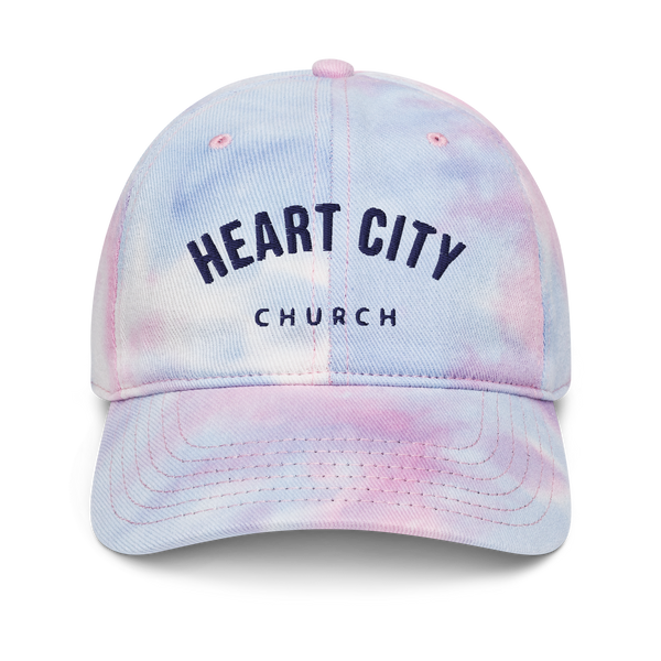 Heart City Tie dye hat