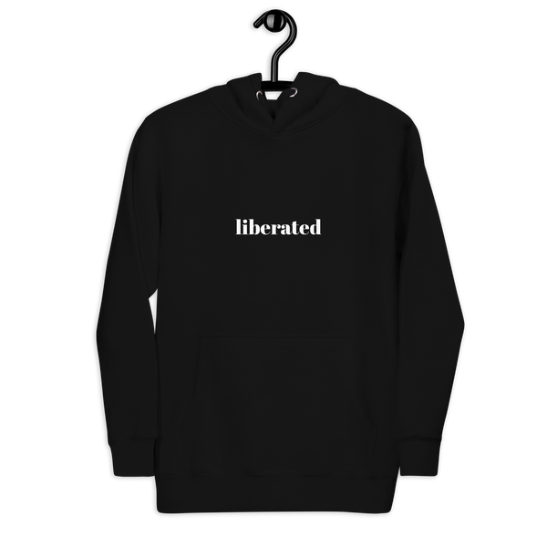 Unisex Liberated Hoodie (white lettering)