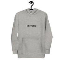 Unisex Liberated Hoodie (black lettering)