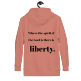 Unisex Liberated Hoodie (black lettering)